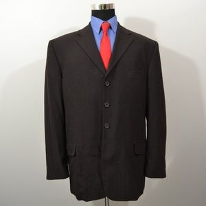 Vicci Uomo 44R Sport Coat Blazer Suit Jacket Dark